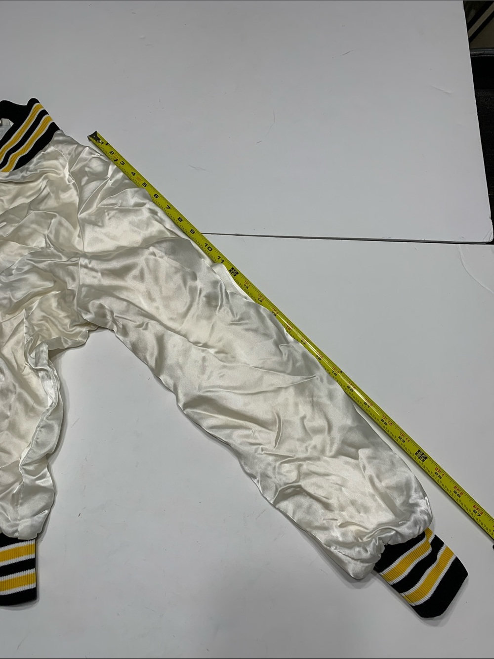 Westark USA Satin Bomber Jacket with Black & Yellow Stripe Trim - Picture 9 of 9